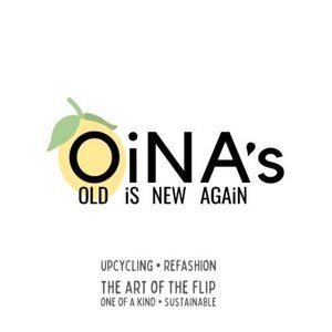Who is OiNA? Artist Crafter Sewer Designer Thrifter turning lemons into lemonade